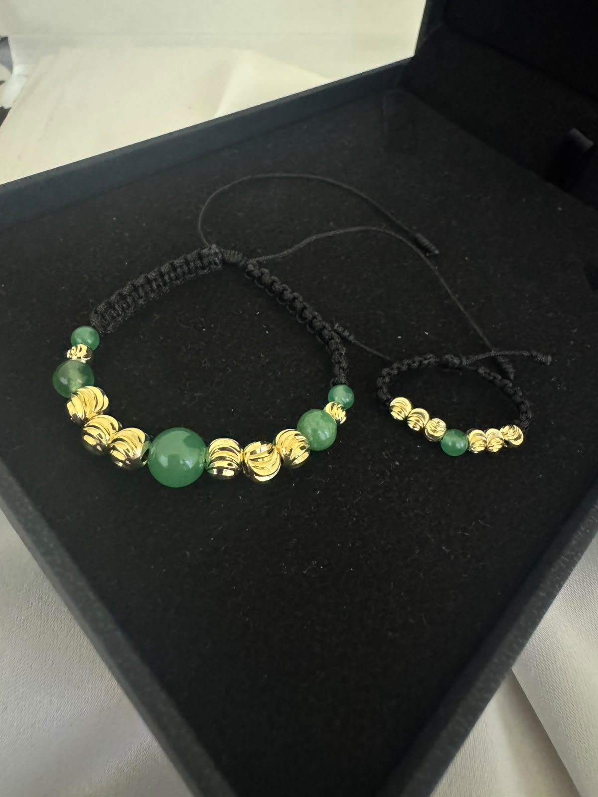 💚 CONJUNTO ESMERALDA IMPERIAL – Pulsera + Anillo en Oro Laminado 18K