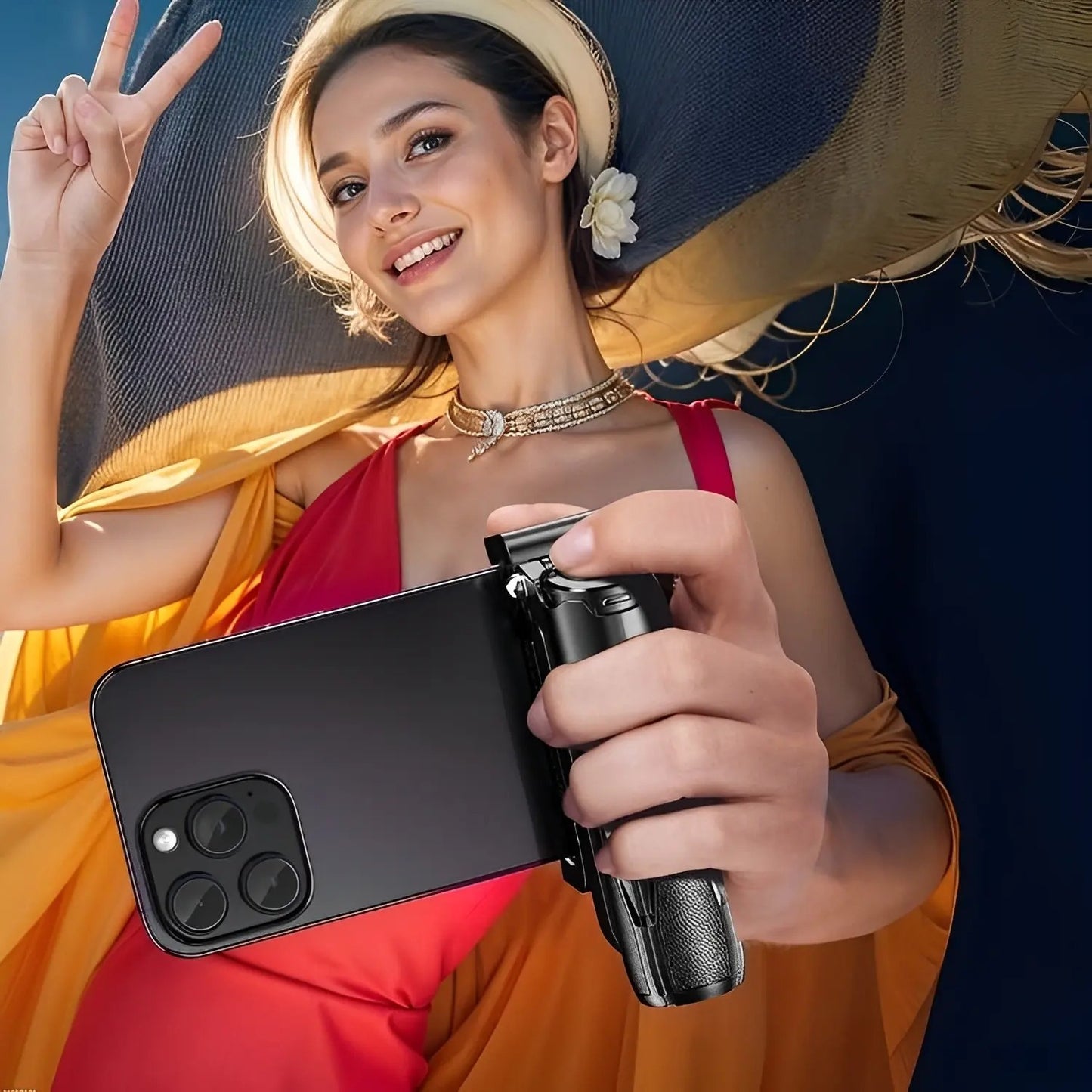 MINI TRÍPODE PRO 5 EN 1™ 📱 Cabe en tu bolsillo y te acompaña a todas partes.