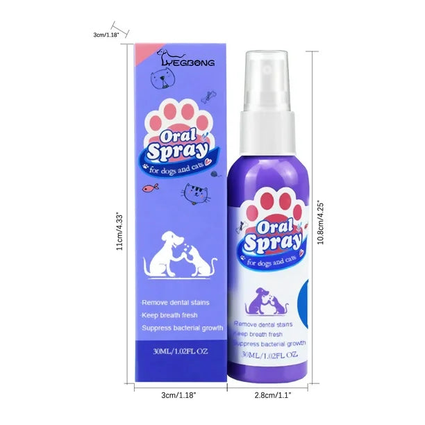 Spray Bucal Para Mascotas|Elimina el Mal Aliento y Protege su Salud 🐶🐱