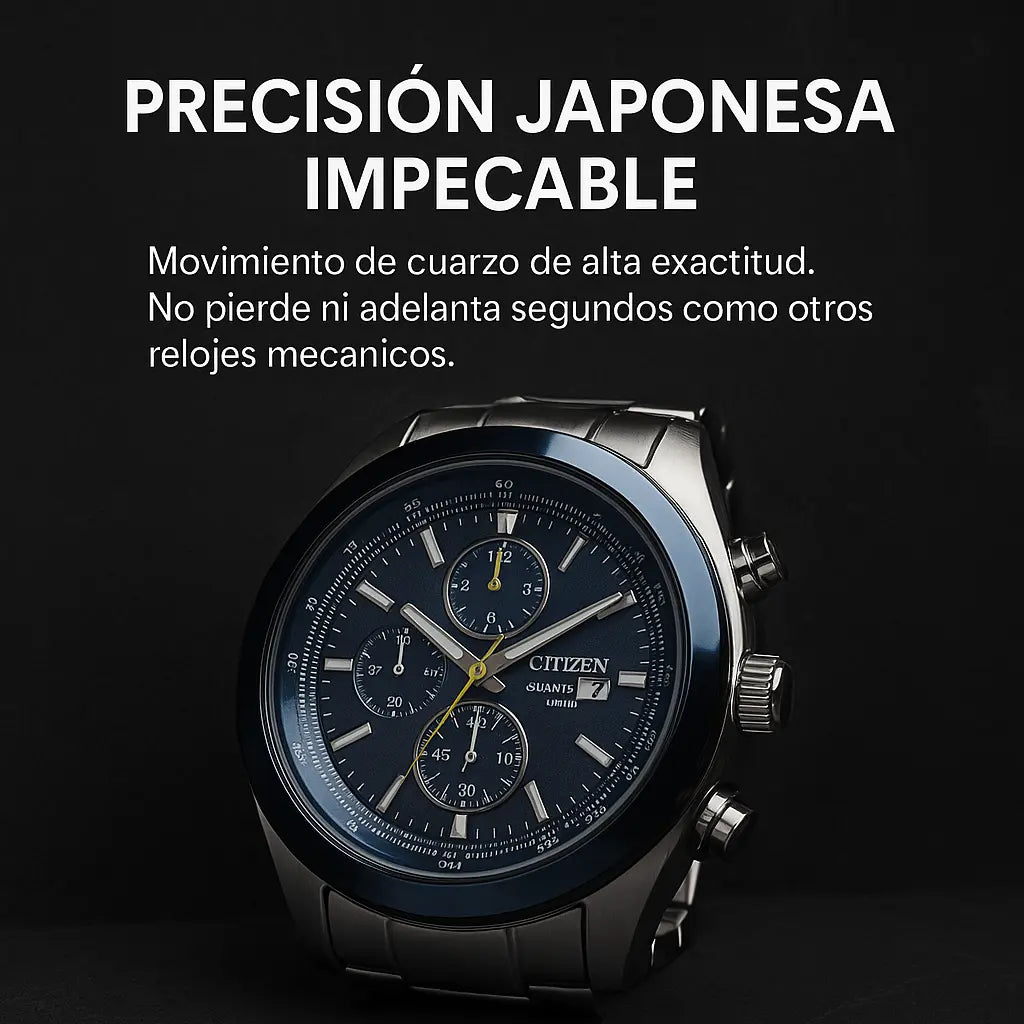 🔗 Citizen Quartz World | Edición Acero|Presencia que Impone, Precisión que Lidera