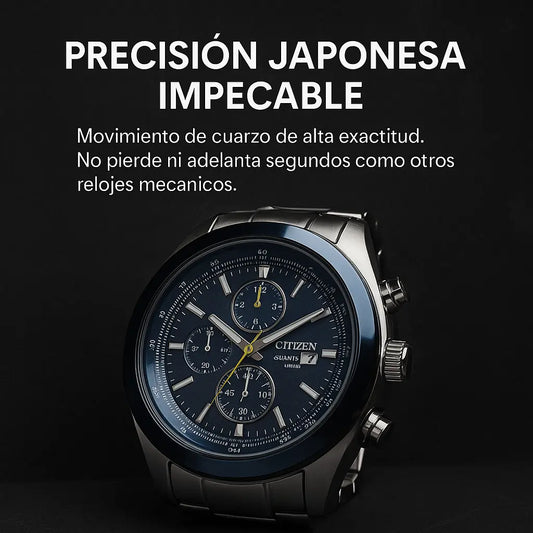🔗 Citizen Quartz World | Edición Acero|Presencia que Impone, Precisión que Lidera