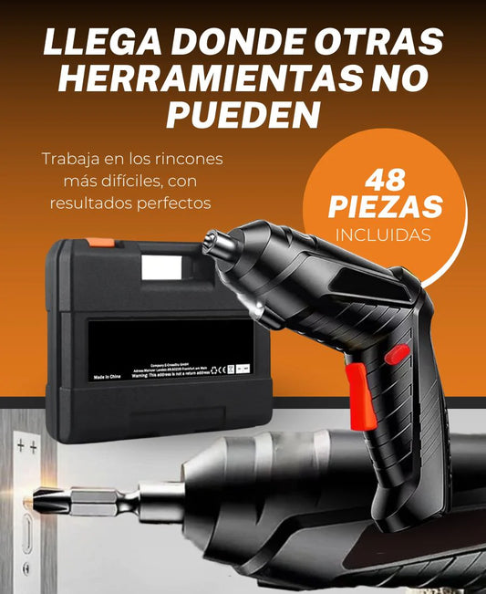 Taladro Destornillador Inalámbrico 48 en 1 🔧, Recargable y multifuncional|ORIGINAL⭐