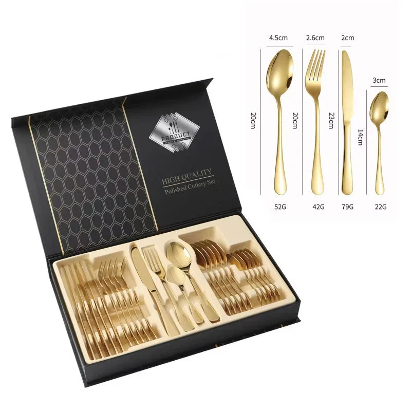 ✨ Set de Cubiertos Luxury x24 – Elegancia y Estilo en Cada Comida 🍽💎