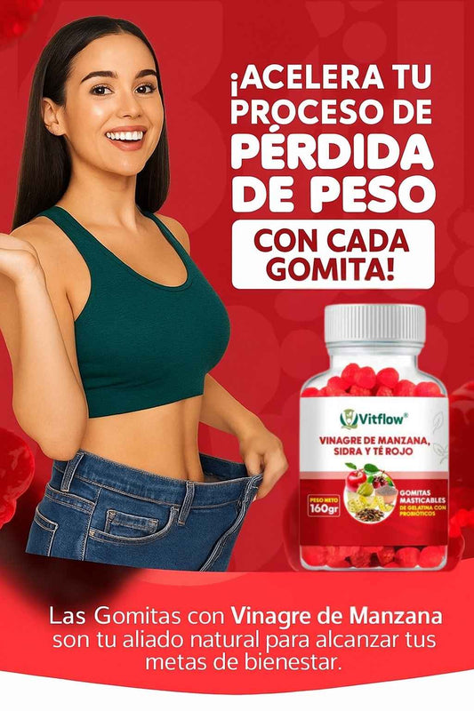 🍎 GOMITAS VITFLOW | Control de Peso, Energía y Bienestar Natural 🌿
