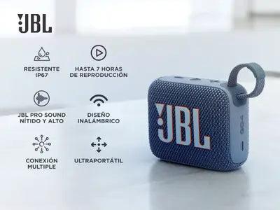 🔊 JBL GO 4|Altavoz Bluetooth Ultraportátil con Sonido que Sorprende🏆